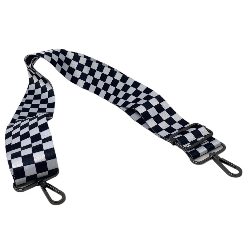 VANS Bag Strap Unisex Checkerboard Black White VN000CE9NOA - Picture 1 of 5